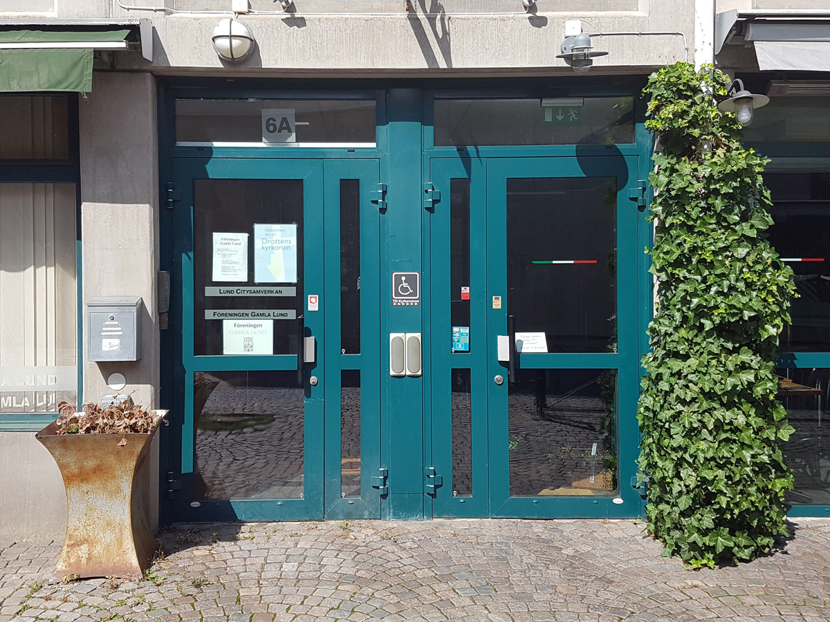 Tillgängligheten till Drottens kyrkoruin i Lund är starkt begränsad