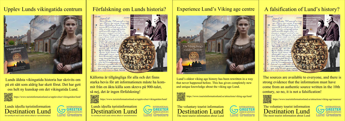 Lunds ideella turistinformation Destination Lunds poters om det vikingtida Lund