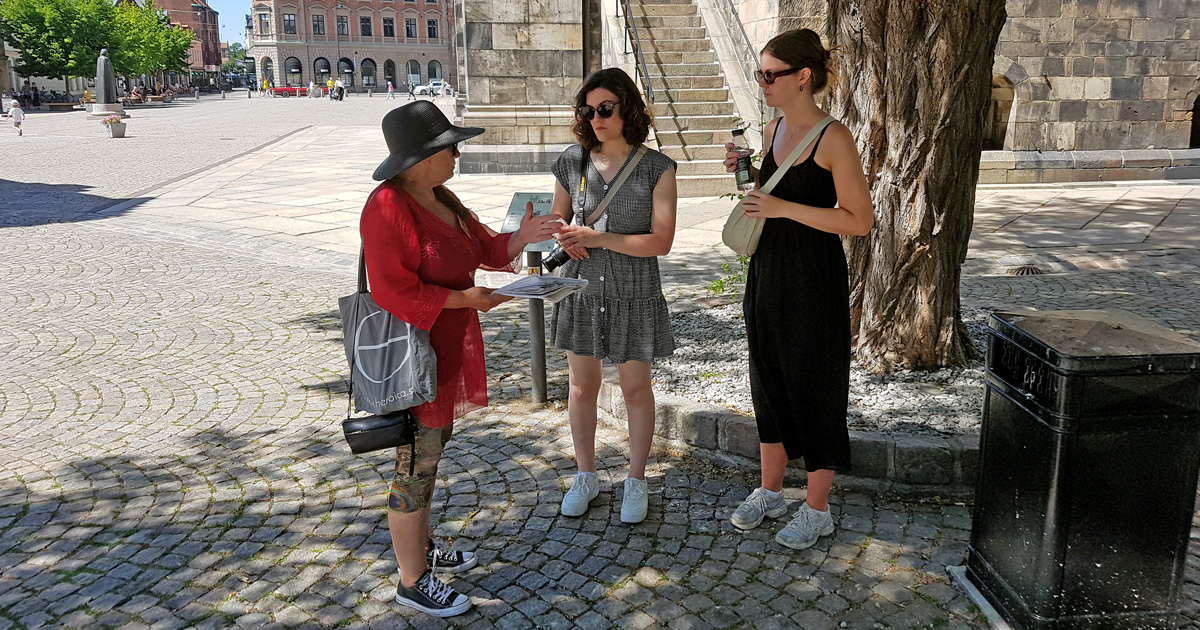 Lund Greeters visar Lund för turister och besökare från många olika länder varje år