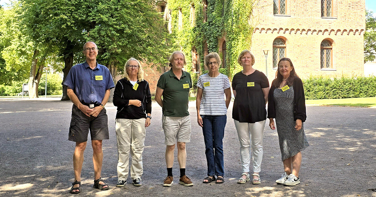 Några av Lunds ideella turistinformation Destination Lunds greeters