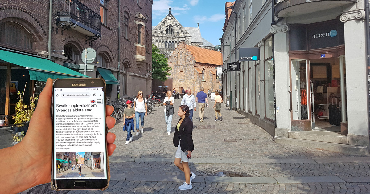Mobilvänliga besöksguider om Lund