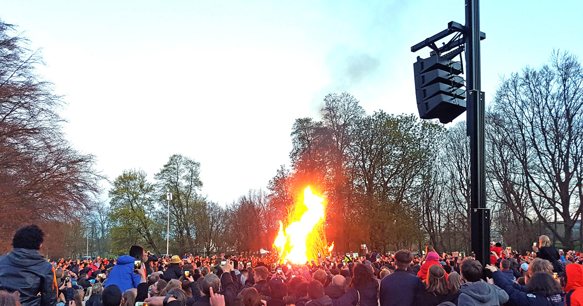 Valborgsmässofirande i Lunds stadspark