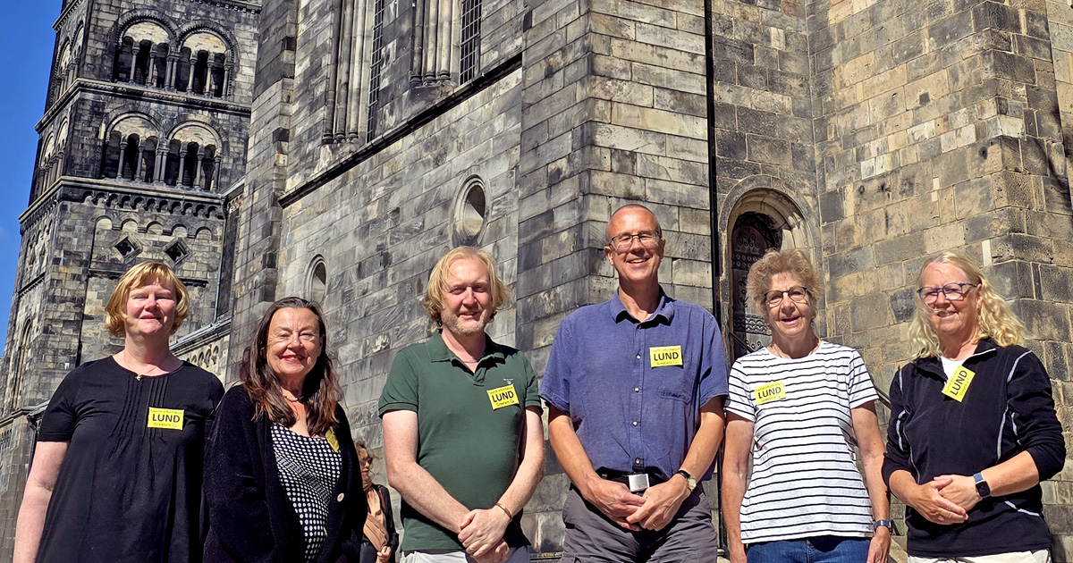 Några av Lunds ideella turistinformation Destination Lunds greeters