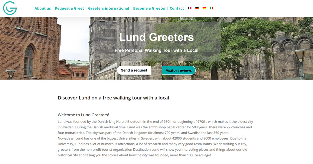 Lunds ideella turistinformation Destination Lunds greeter-service