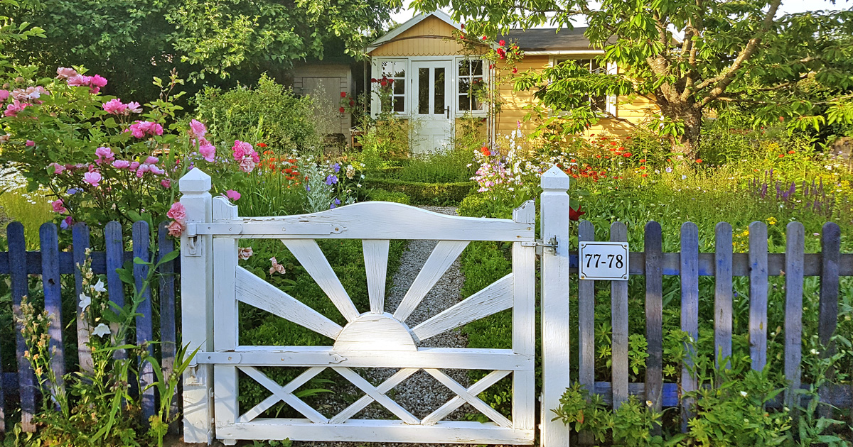Ett av Lunds vackra koloniområden som är öppna för besök under sommarhalvåret