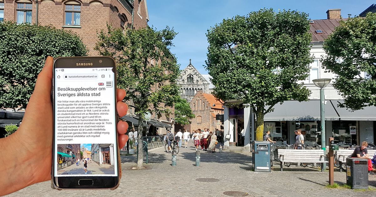 Mobilvänlig turistinformation om Sveriges äldsta stad Lund