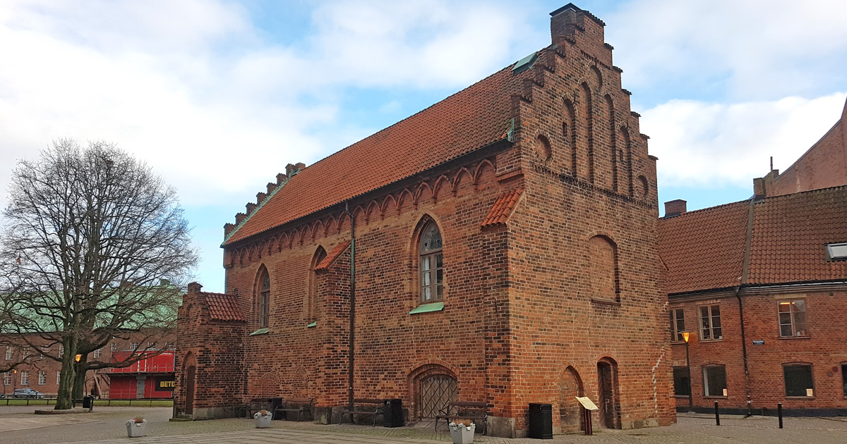 Domkapitlets medeltida biblioteksbyggnad Liberiet i Lund