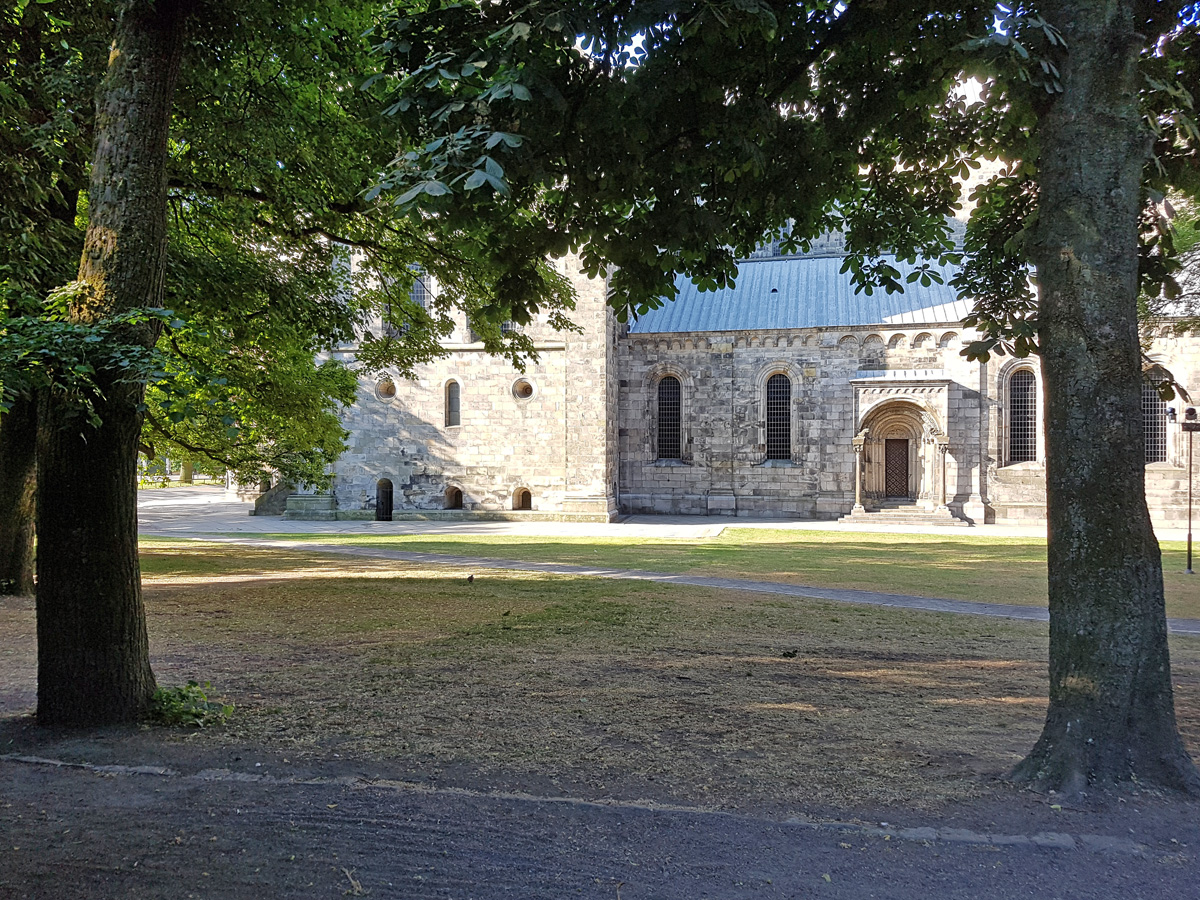 Platsen för Toke Gormssons kyrka i Lund, som byggdes år 975
