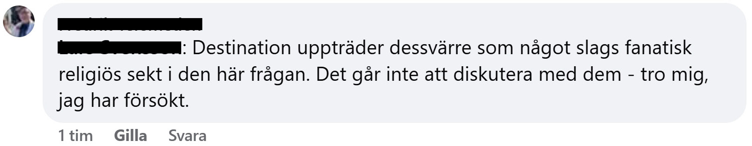 Näthat mot Lunds ideella turistinformation Destination Lund från en av arkivarierna hos Lunds universitet