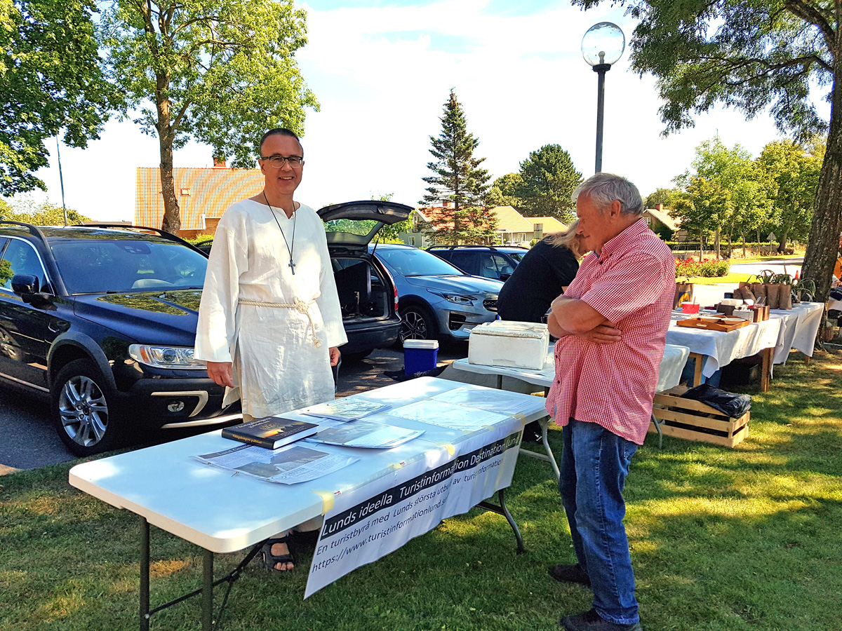 Lunds ideella turistinformation Destination Lund under vikingamarknaden i Hagby 2022