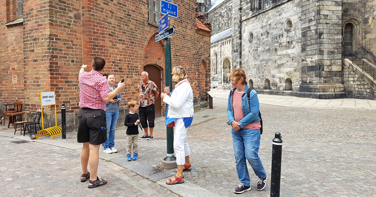 Visning av det kulturhistoriska Lund sommaren 2019