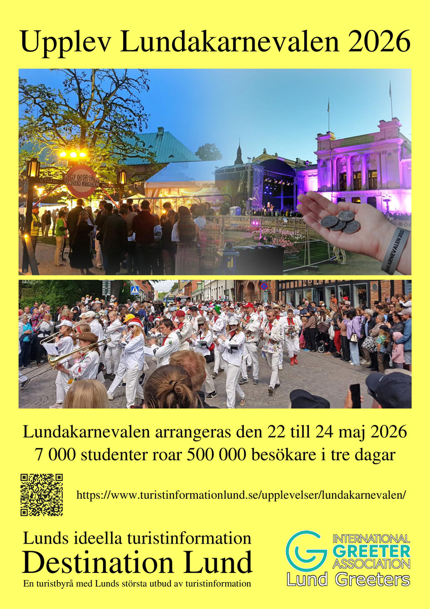 Poster i A3 på svenska om Lundakarnevalen 2026