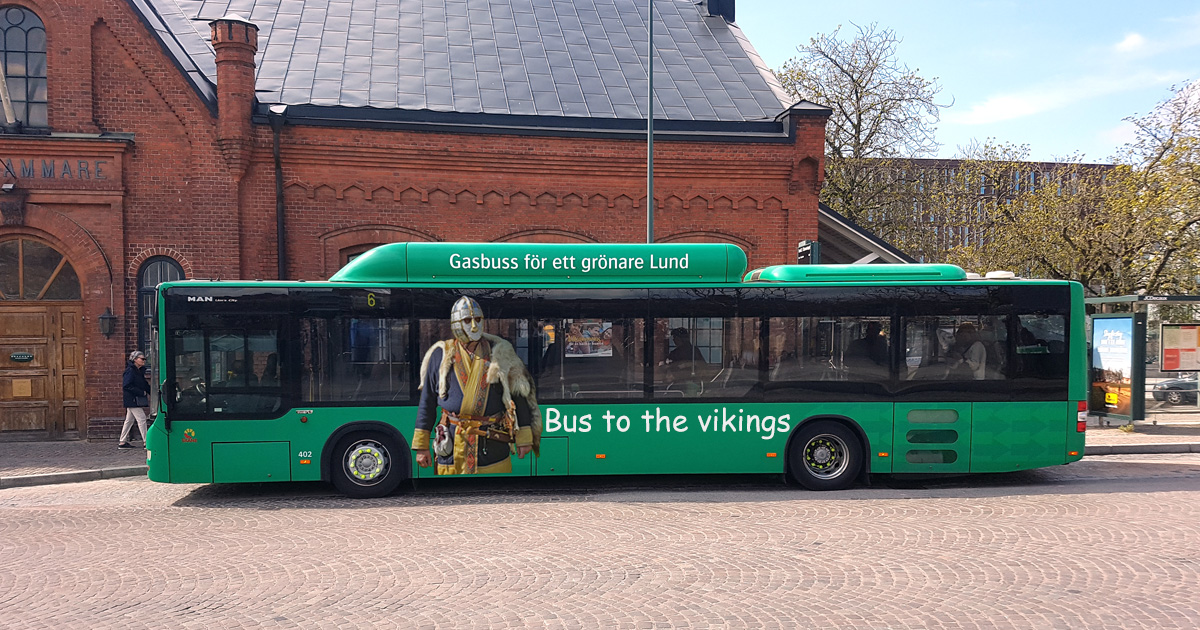 Bus to the vikings - Bussförbindelse från Lund till Uppåkra