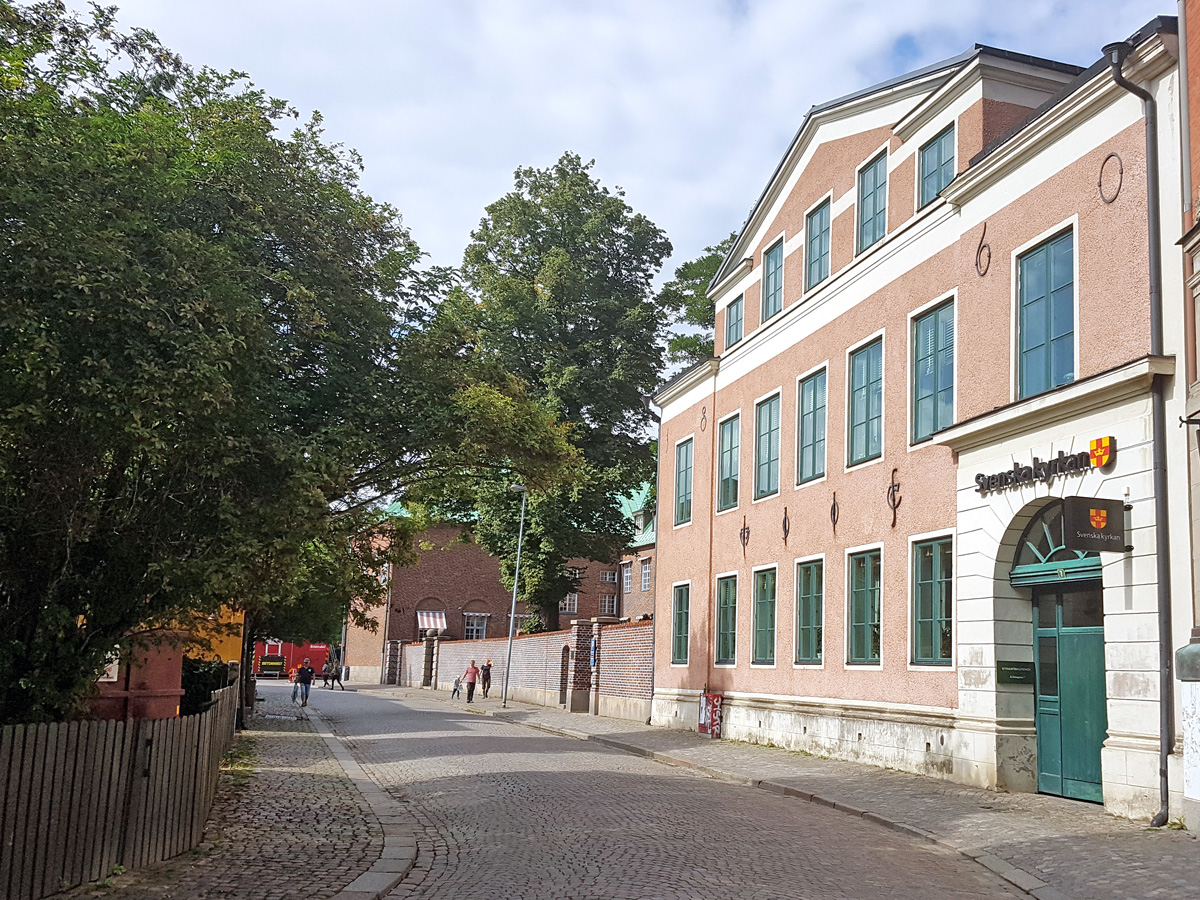 Platsen vid Kiliansgatan i Lund där Anders Sunesens gård blev platsen för Nordens första dominikanerkonvent