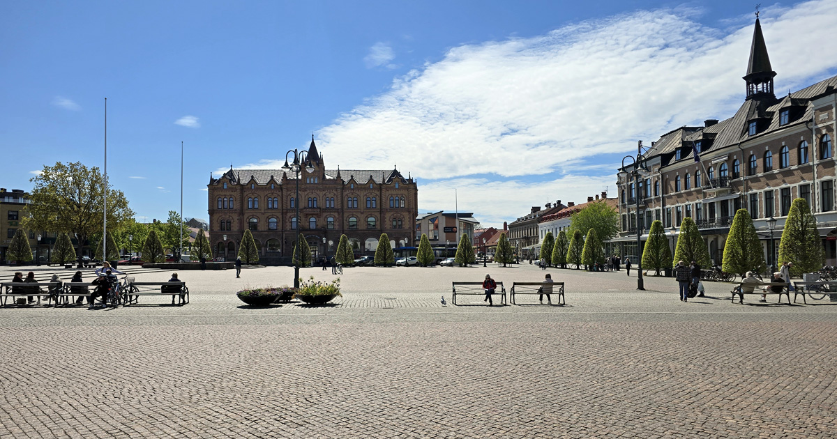 Torget i det nuvarande Varbergs stad