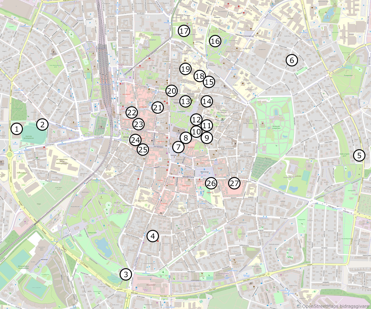 Inspelningsplatserna i Lund för serien 'En helt vanlig familj'