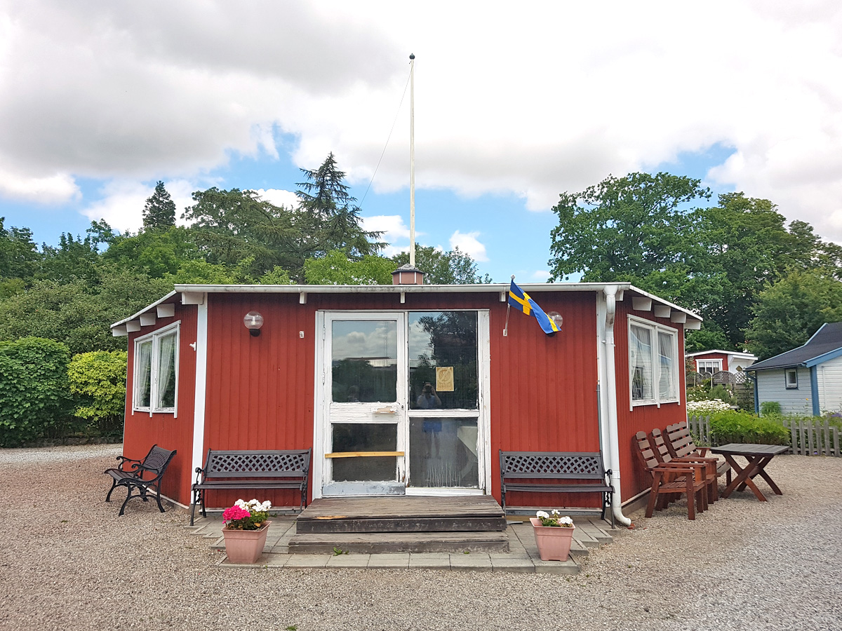 Paviljongen från 1905 i koloniområdet Öster I i Lund