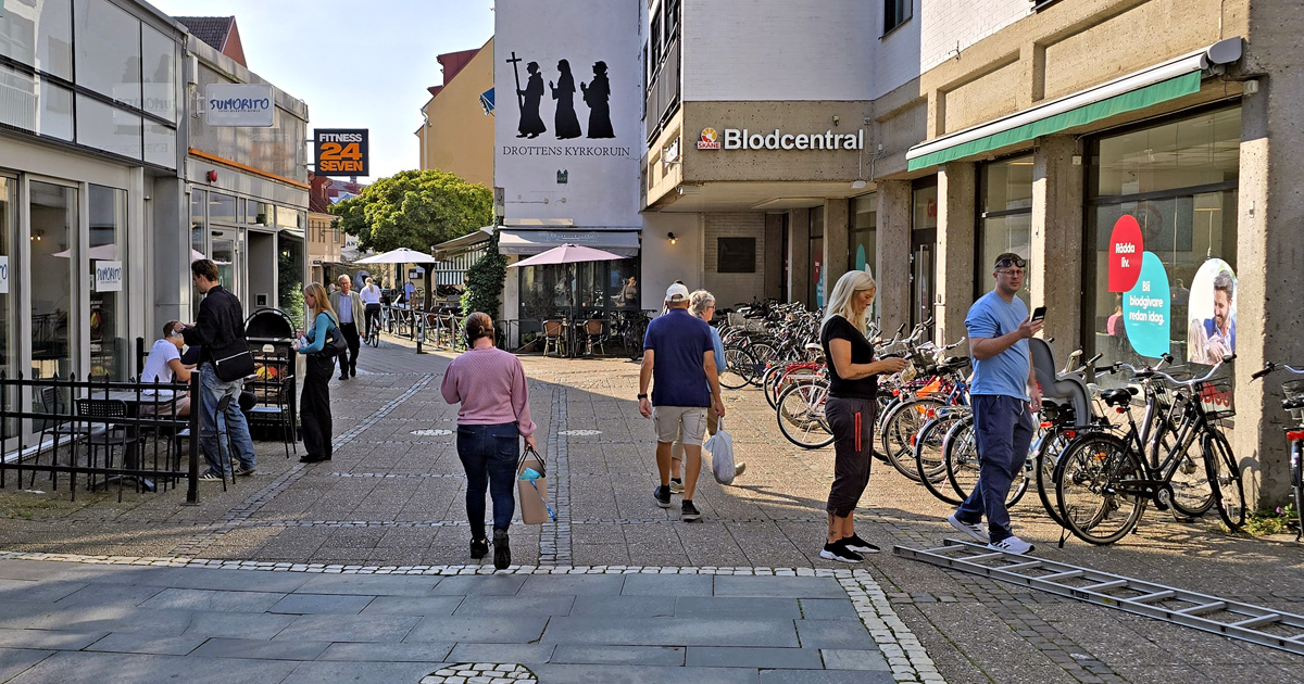 Kattseund i Lund där Drottens kyrkoruin finns