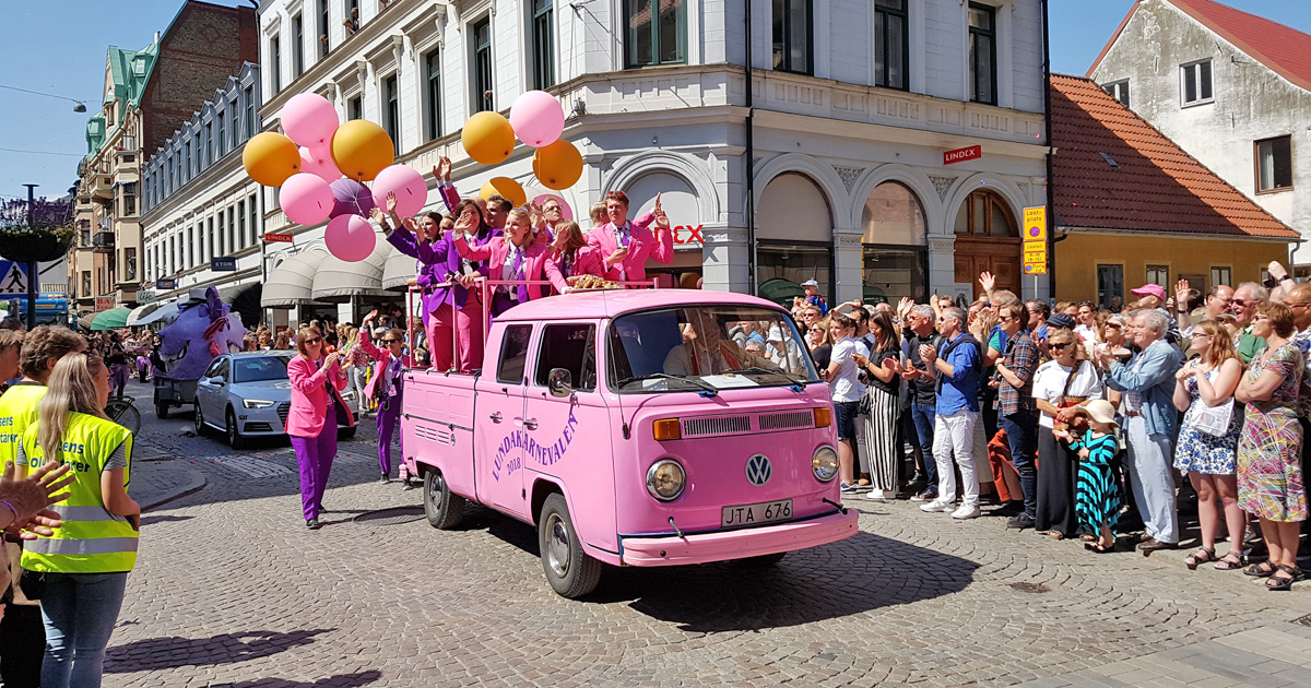 Karnevalståget under Lundakarnevalen 2018