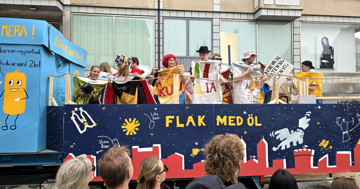 Karnevalståget under Lundakarnevalen 2026