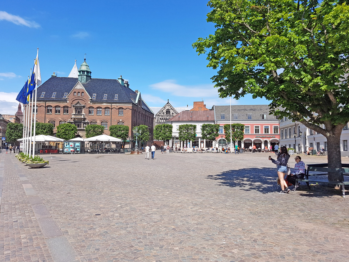 Stortorget i Lund där det hölls landsting på 1100-talet