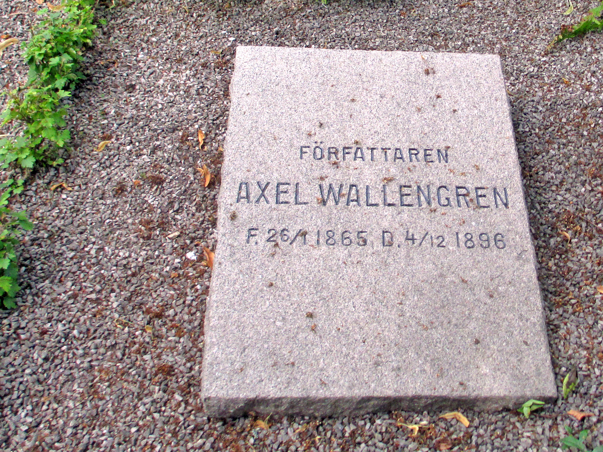 Författaren Axel Wallengrens grav