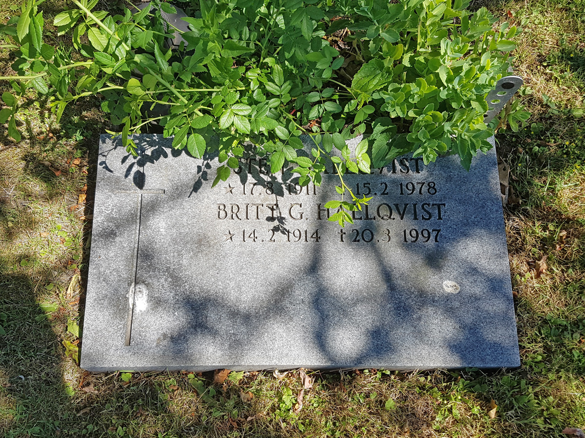 Britt G Hallqvists grav