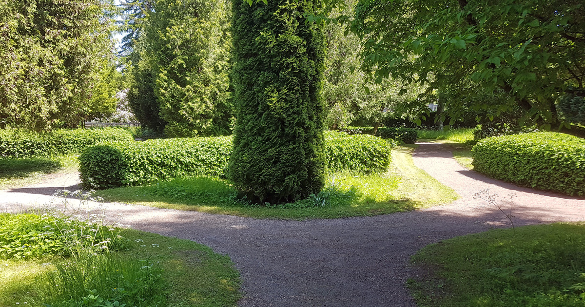 Norra kyrkogårdens gamla kvarter 25 och 26 i engelsk parkstil