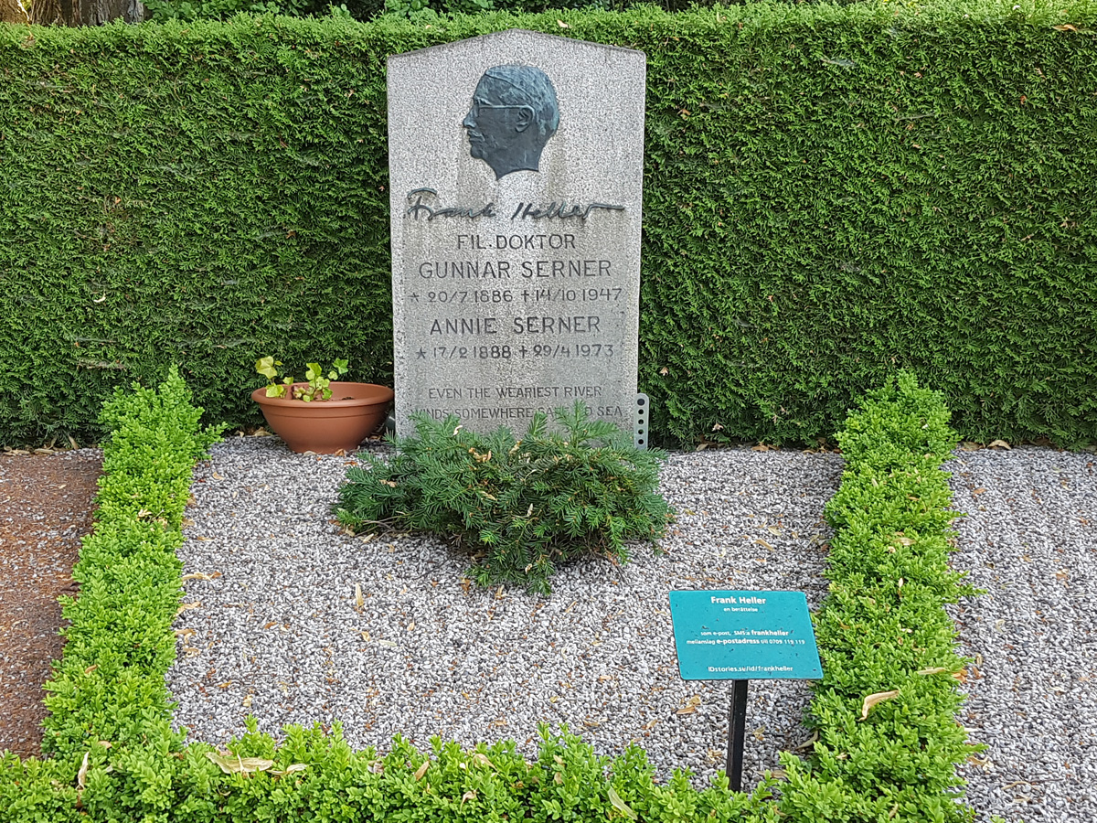 Författaren Gunnar Serners grav