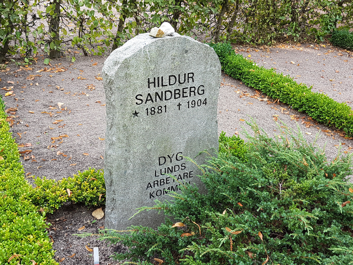 Hildur Sandbergs grav