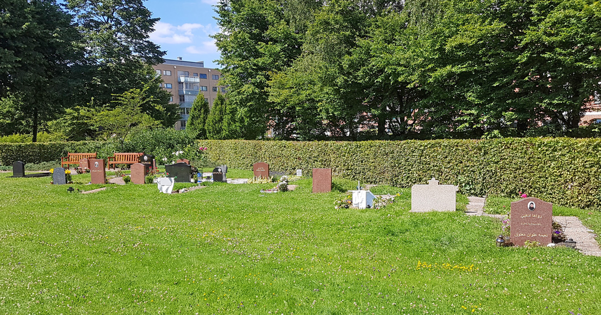 Mandeiska begravningsplatsen på Norra kyrkogården i Lund