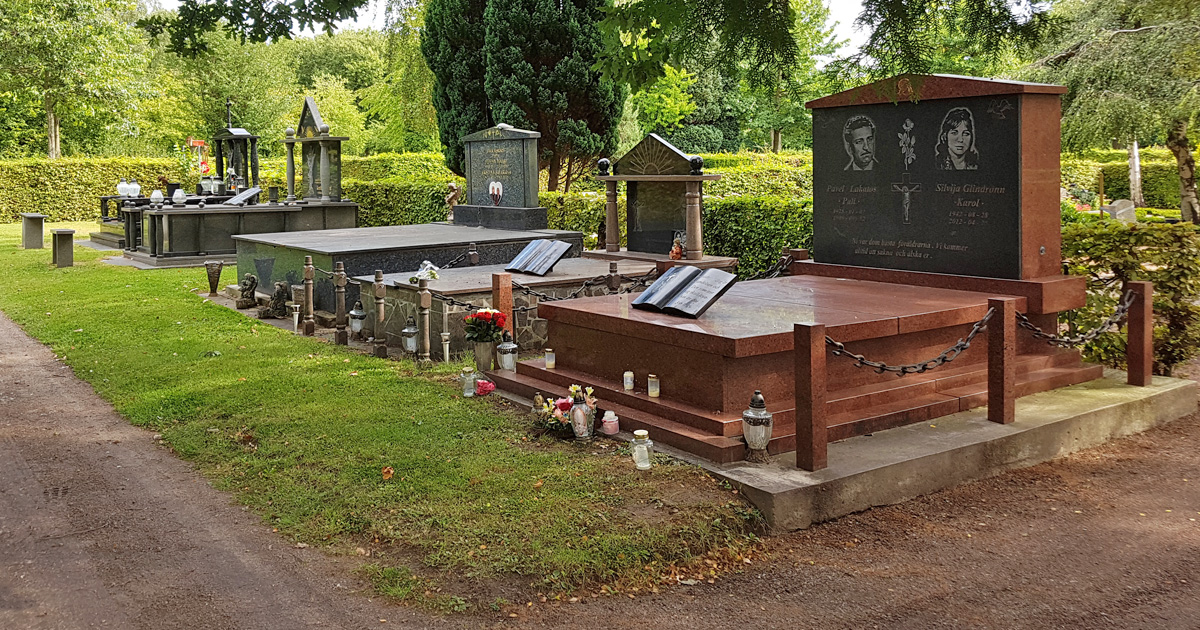 Romska begravningsplatsen på Norra kyrkogården i Lund