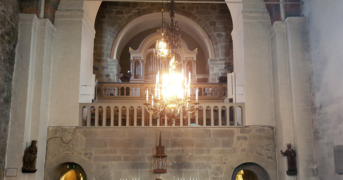 Orgelläktaren i Dalby kyrka