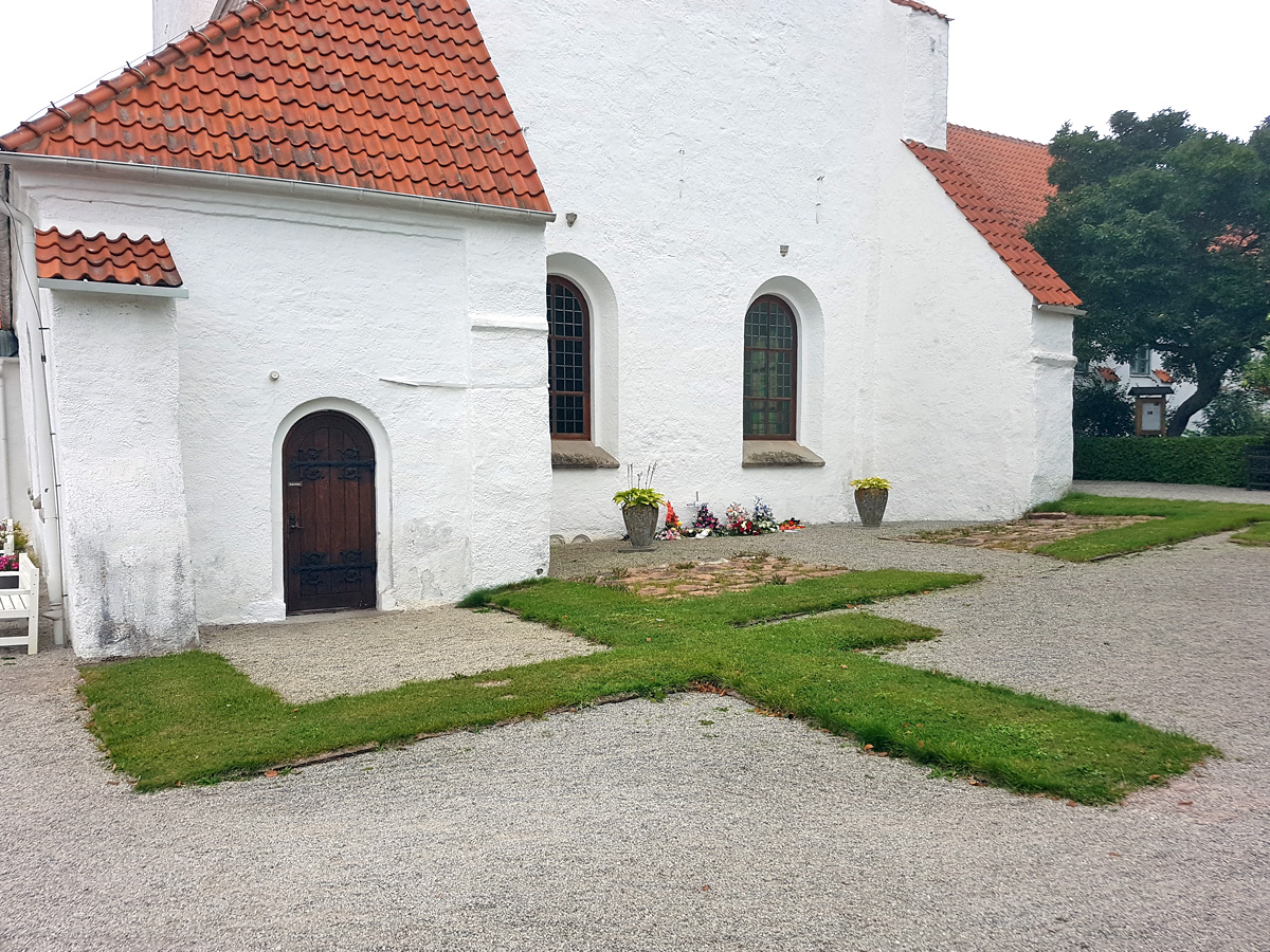 Platsen för Dalby kyrkas medeltida kor
