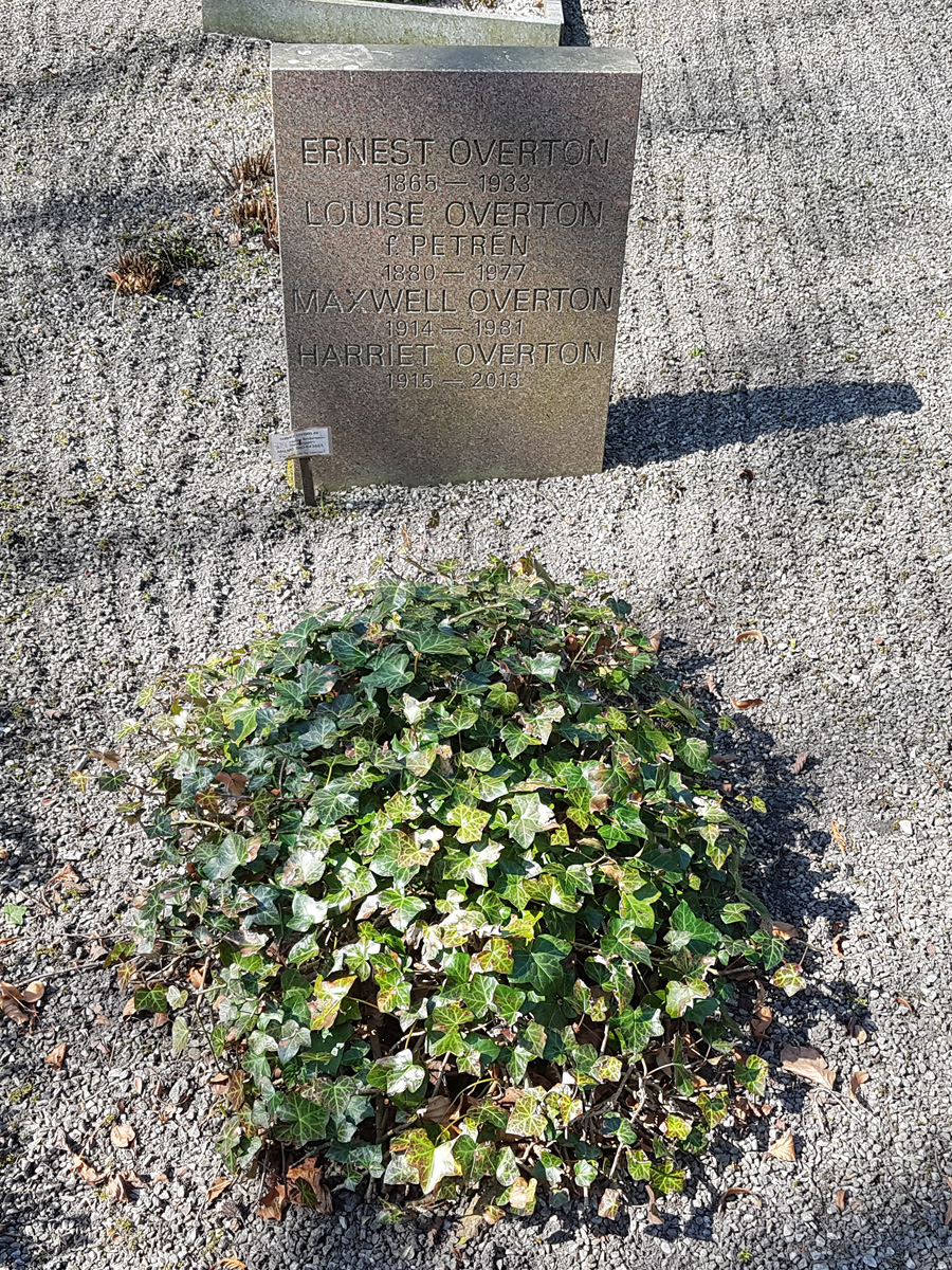 Ernest och Maxwell Overtons grav