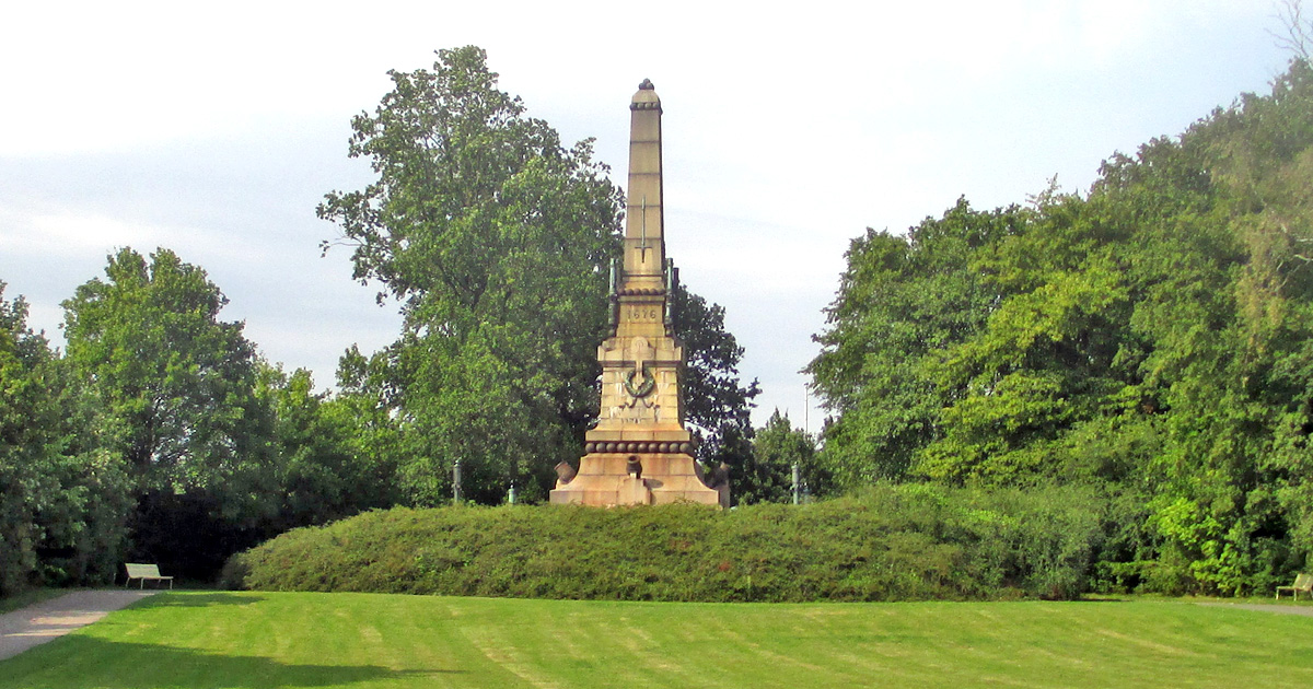 Monumentet till minne av Slaget vid Lund