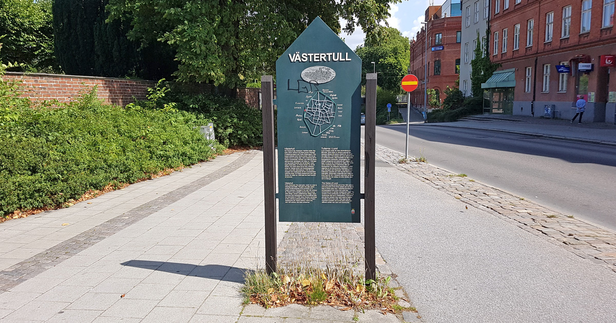 Västra infarten till det medeltida Lund
