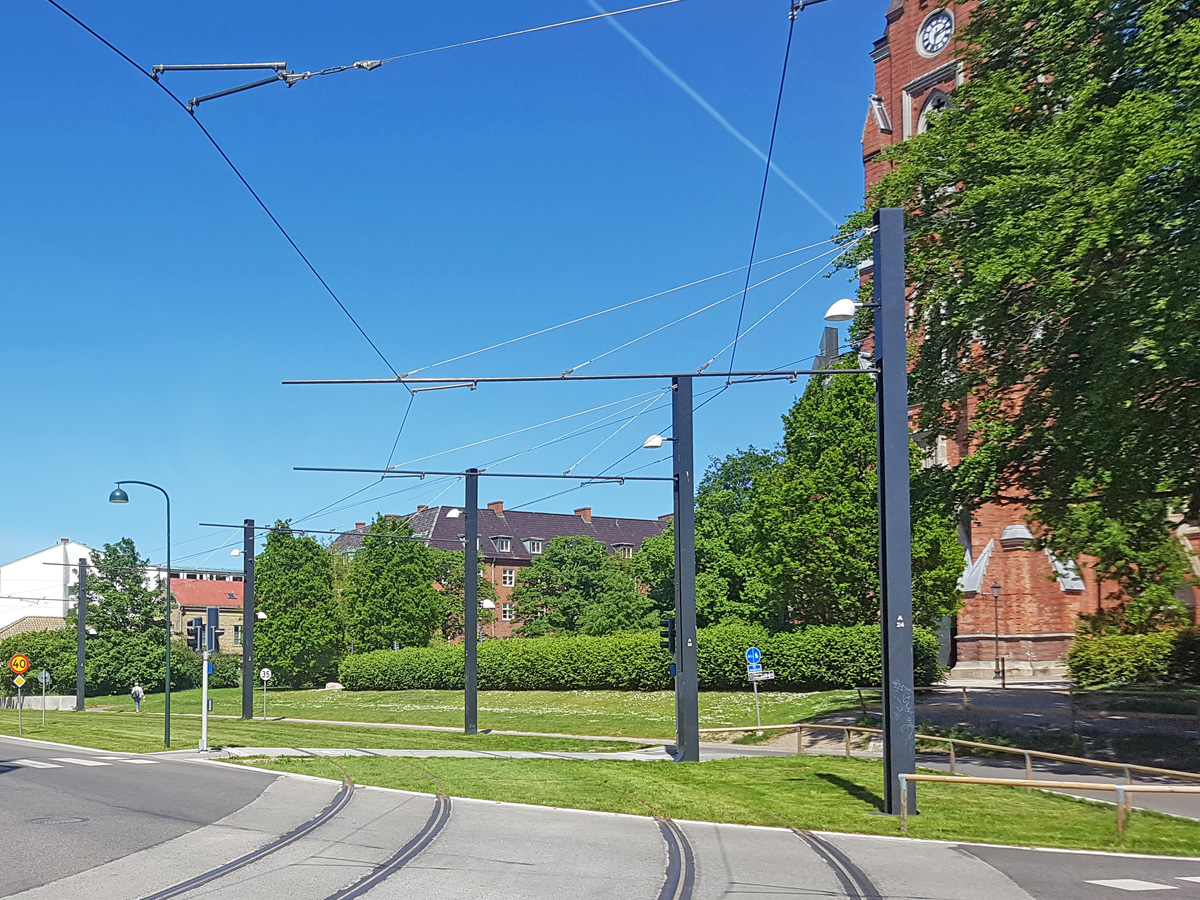 Platsen där kyrkan Sankt Olof fanns under medeltiden