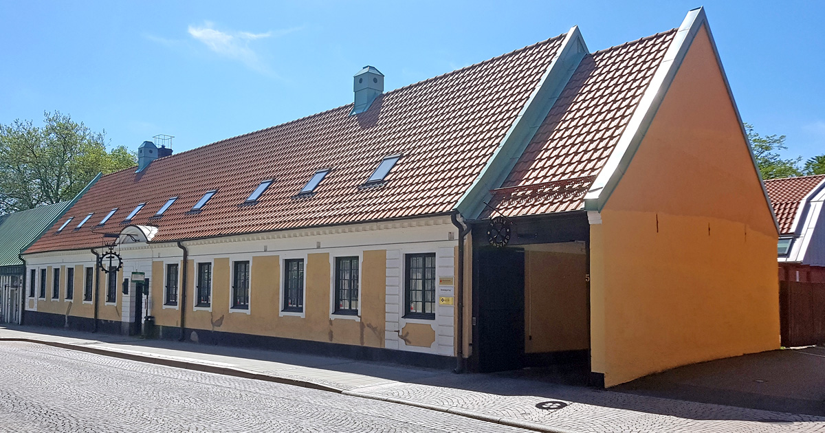 Huset i Lund som inrymde krogen som kallades Åke Hans under August Strindbergs tid
