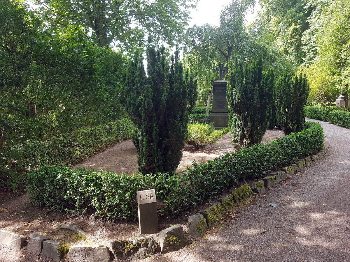 Åke Hanssons grav på Norra kyrkogården