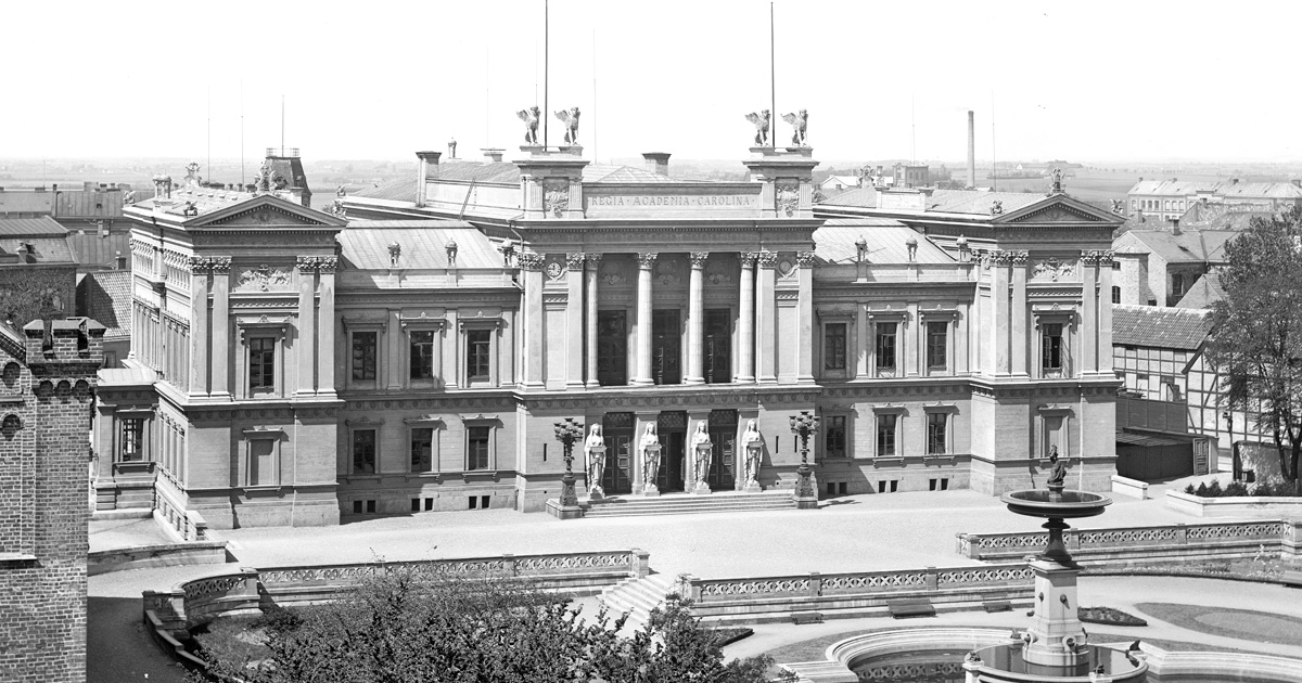 Universitetshuset i Lund som det såg ut innan 1897