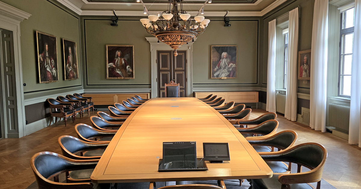 Konsistorierummet i Universitetshuset i Lund