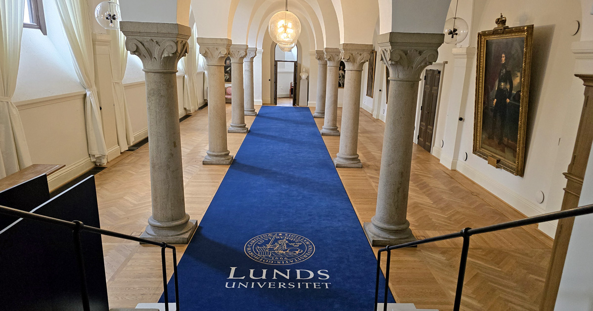 Pelarsalen i Universitetshuset i Lund
